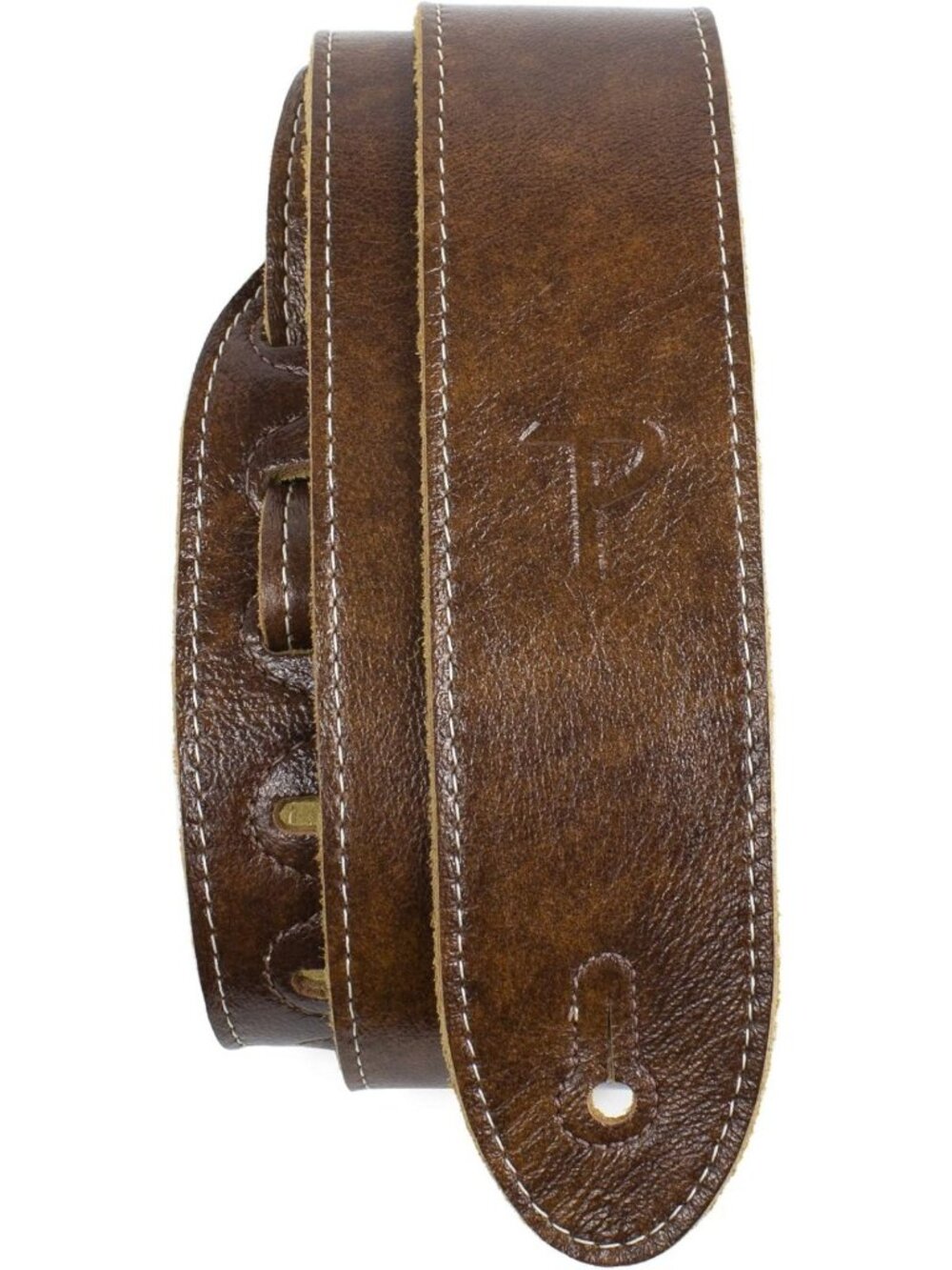 Deluxe Wide Italian Leather Adjustable Guitar Strap - Comfortable & Stylish